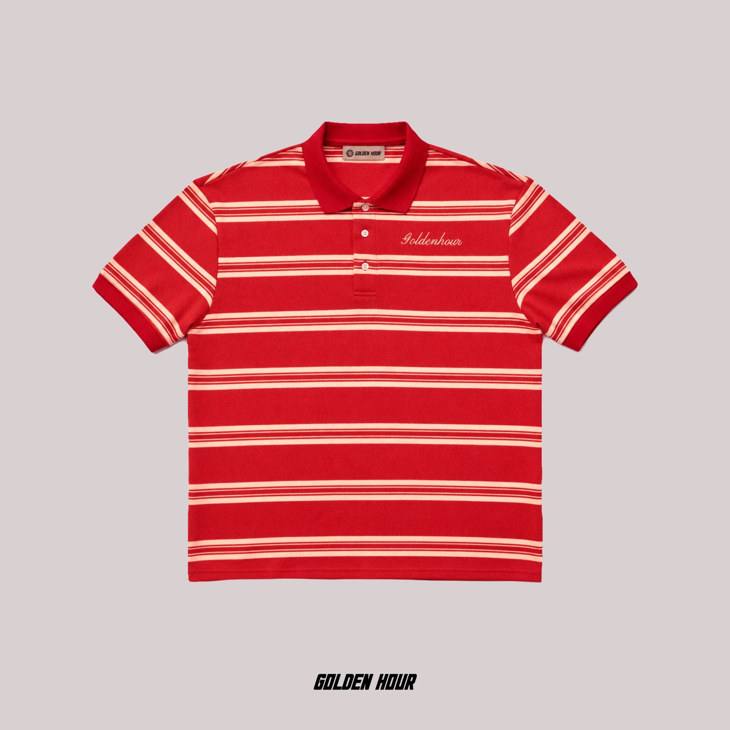 Stripe Pique Polo