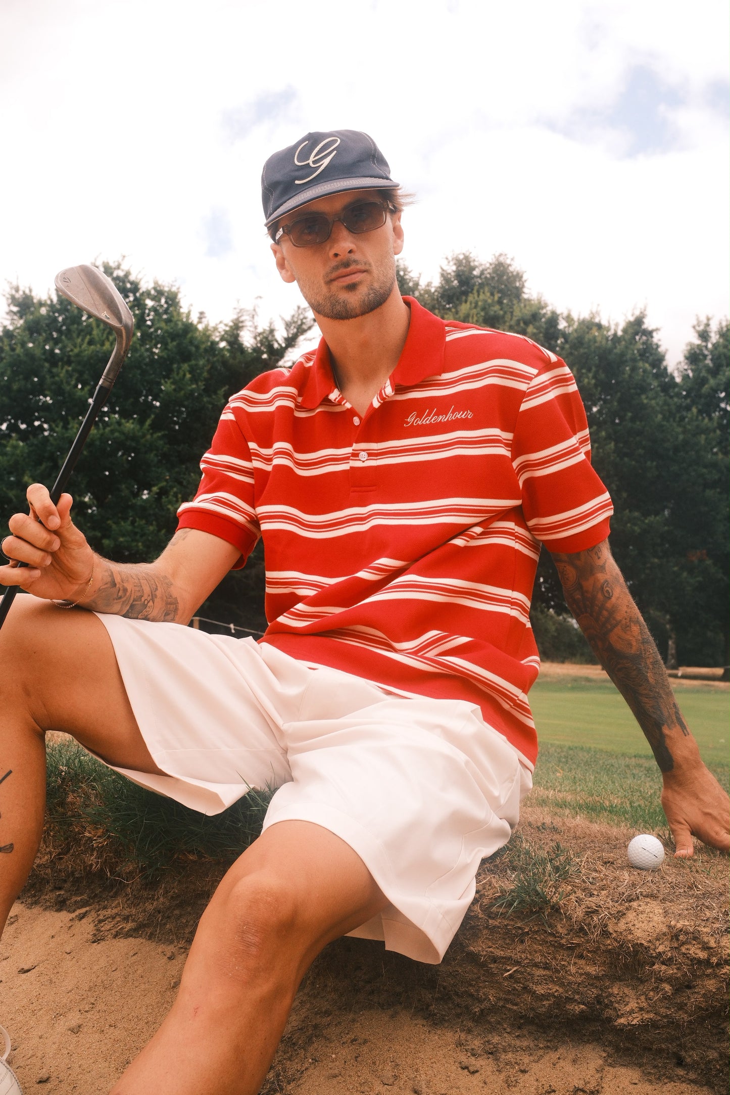 Stripe Pique Polo