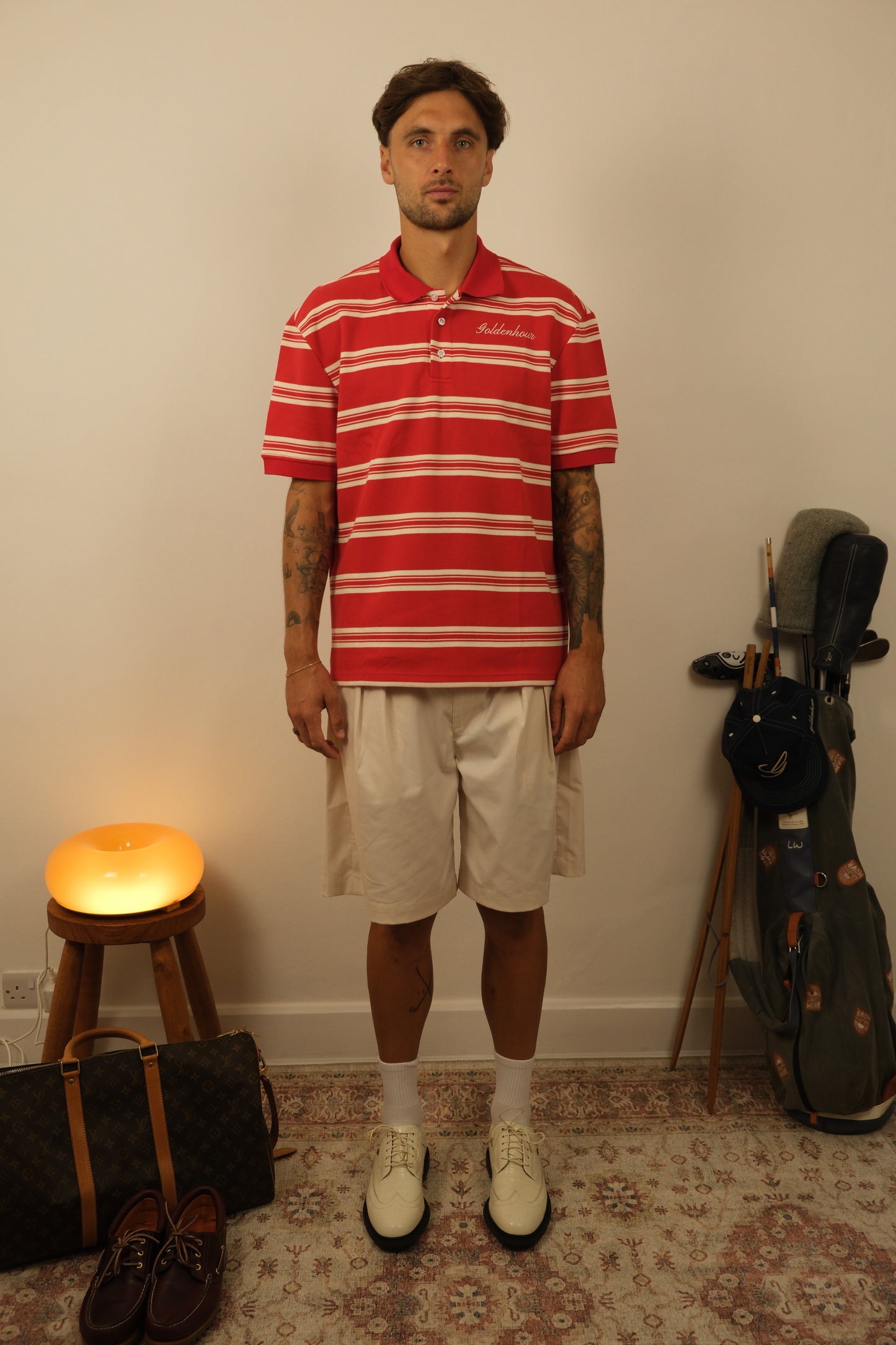 Stripe Pique Polo