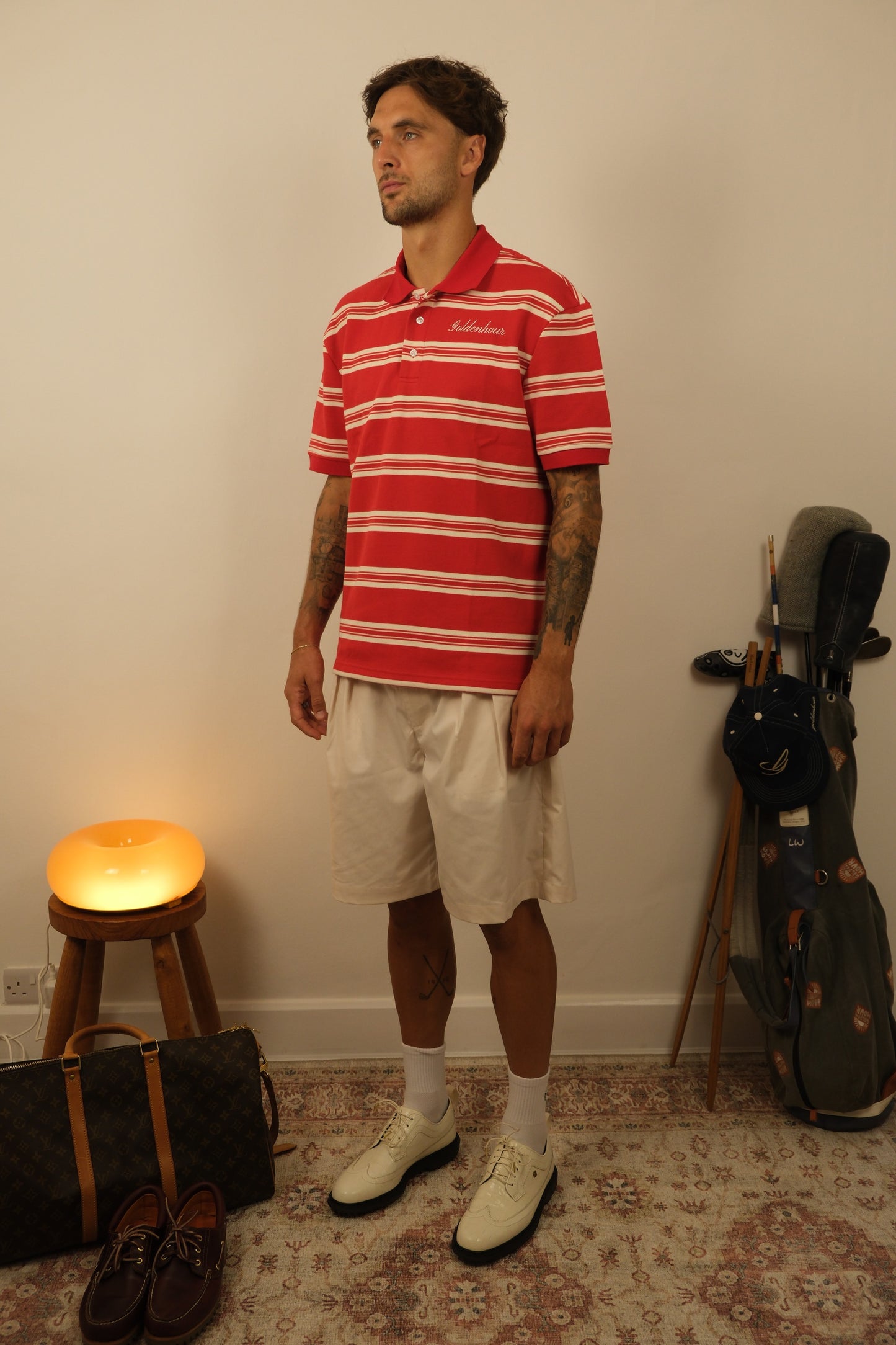 Stripe Pique Polo