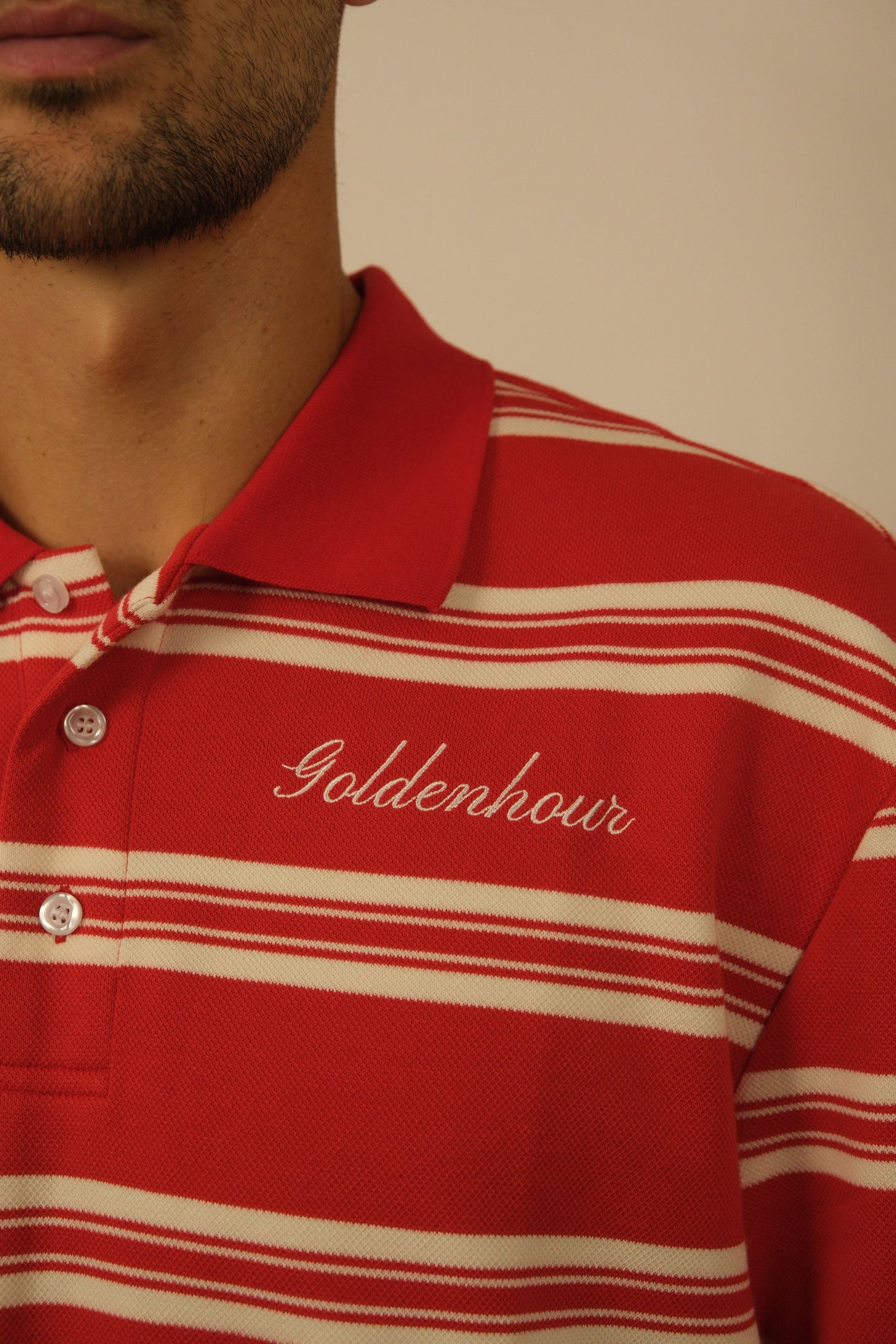 Stripe Pique Polo